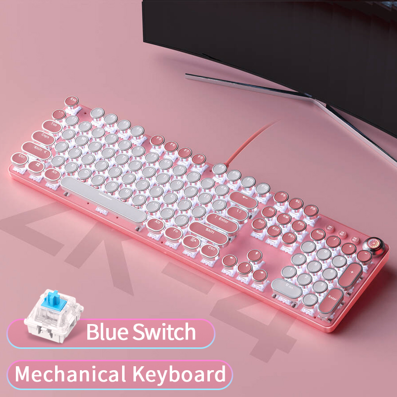 Anti-Ghosting Keyboard - Mechanische Tastatur mit 104 Tasten in