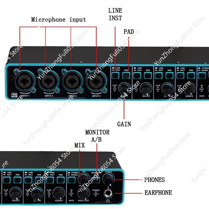 Professionelle 4x4 USB-Compute – Sound Card Usb Bewertung und Preis
