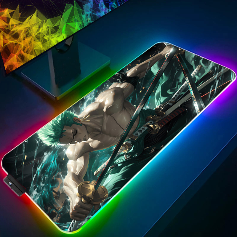 ONE PIECE Zoro Mauspad RGB Gam – Pc Gaming Keyboard And Mouse Bewertung und Preis