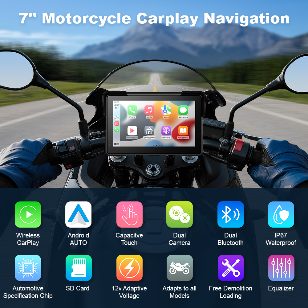 BEPOCAM 5/7'' Carplay Motorrad – Pc Gaming Vr Bewertung und Preis