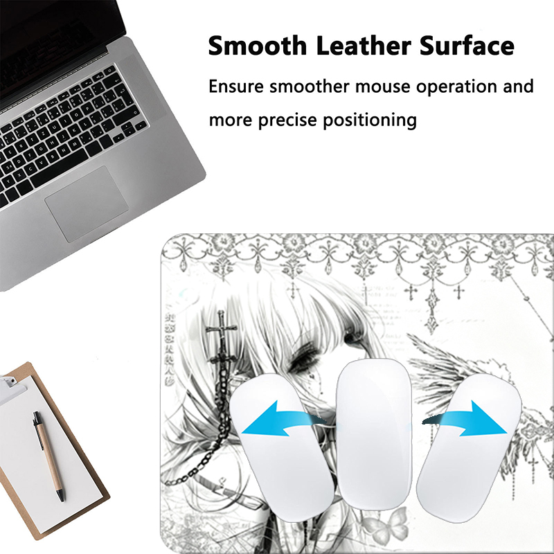 Leder-Mauspad Schwarz Weiß Ani – Pc Gaming Keyboard And Mouse Bewertung und Preis